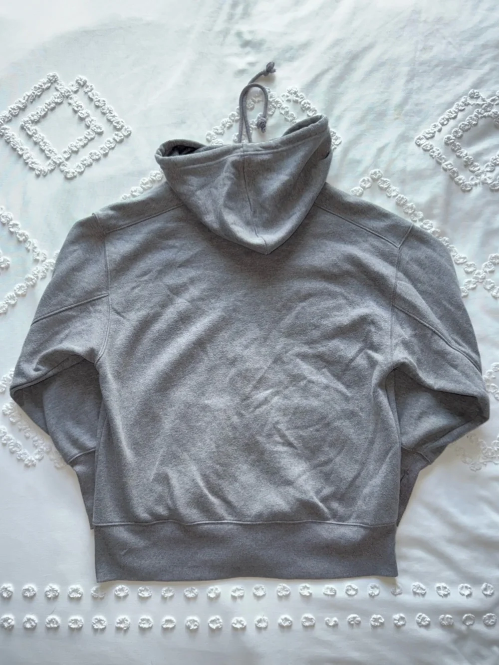Wild Fable Oversized Gray Full-Zip Hooded Sweatshirt - Picture 2 of 8